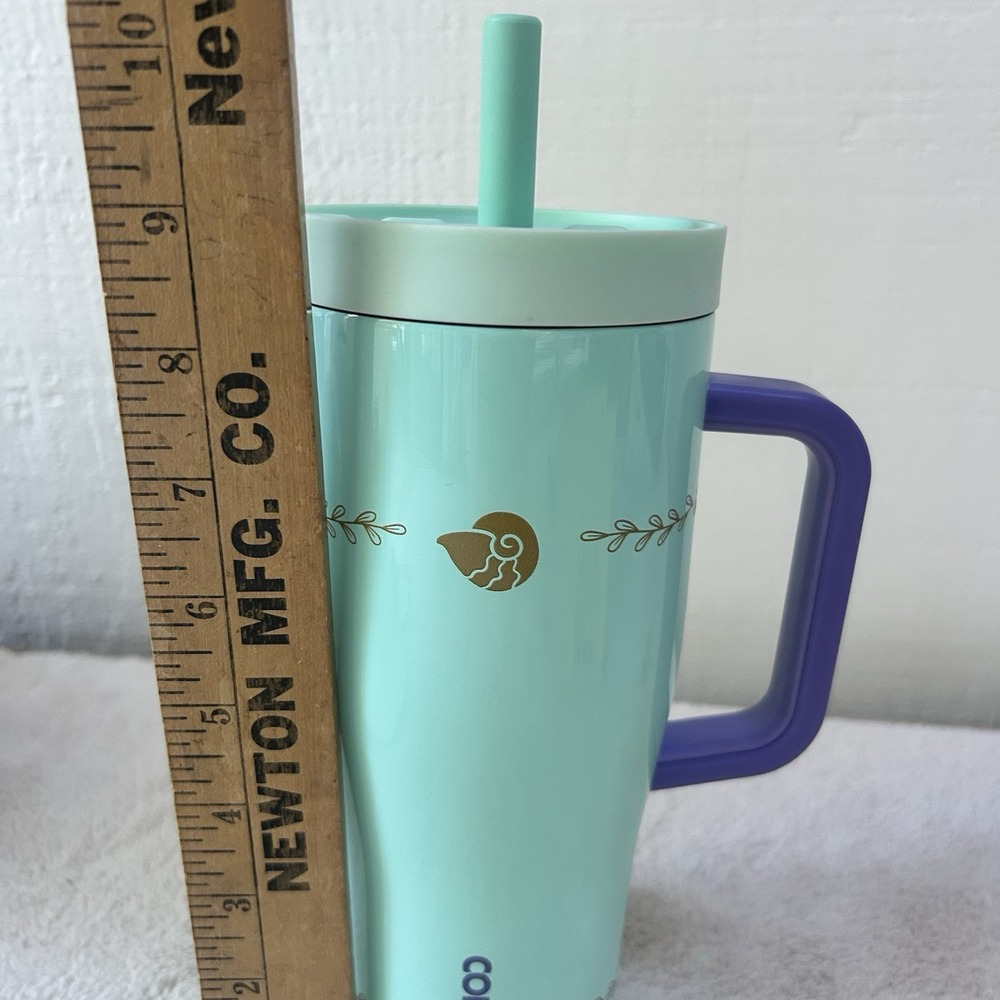 Disney Corkcicle Cruiser 22oz Ariel-Little Mermaid Insulated Tumbler W/ Straw - Picture 4 of 6